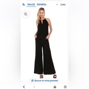 Vava by Joy Han Black Jumpsuit Classic Design